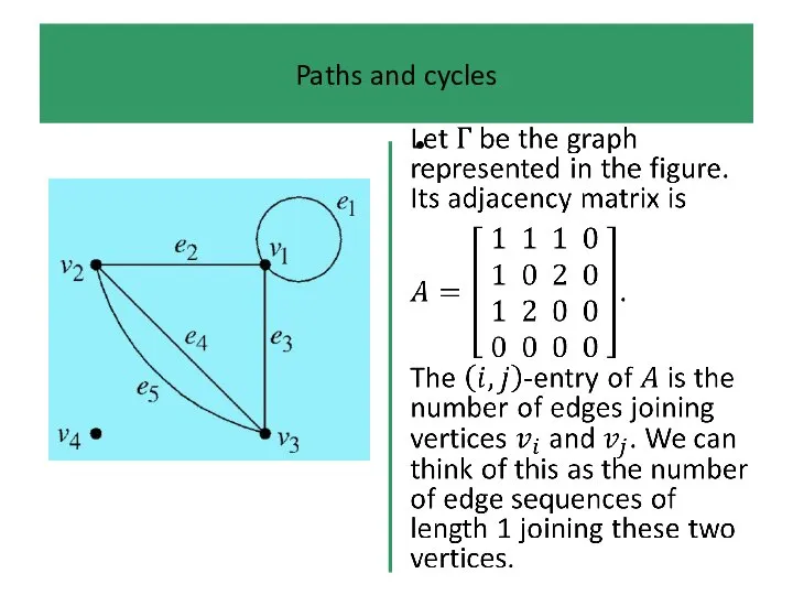 Paths and cycles