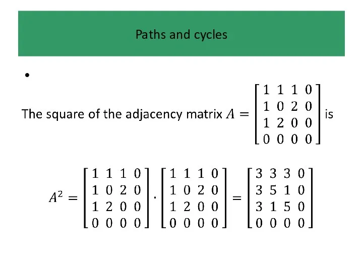 Paths and cycles