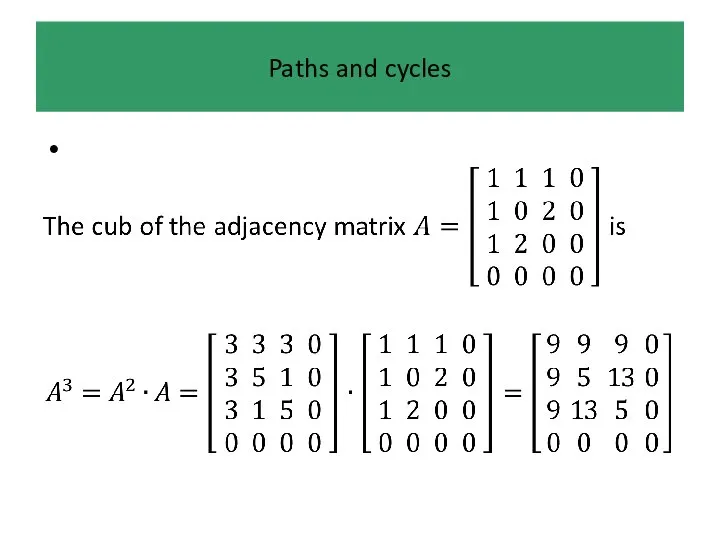 Paths and cycles