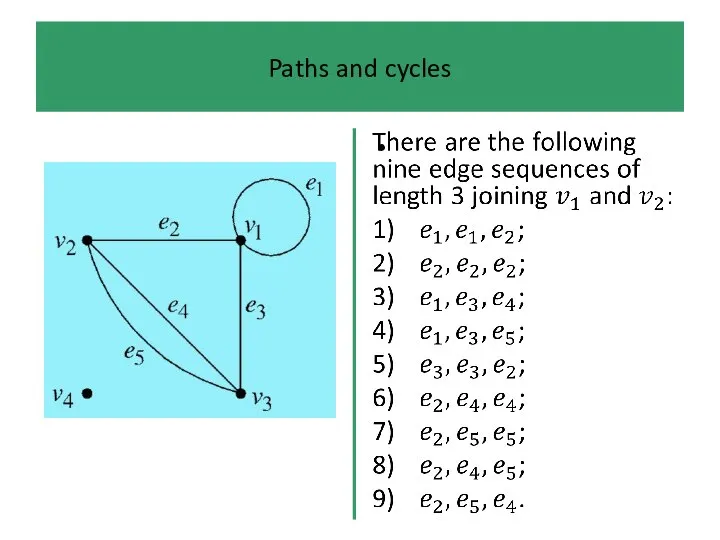 Paths and cycles