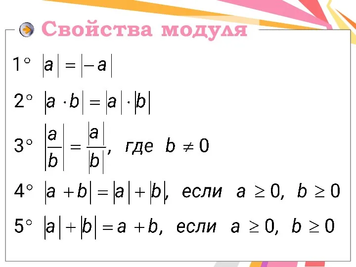 Свойства модуля