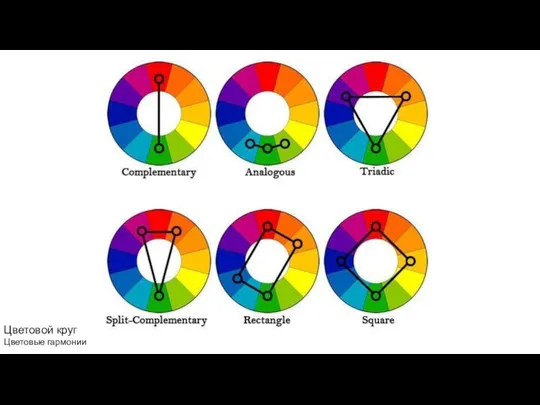 Цветовой круг Цветовые гармонии