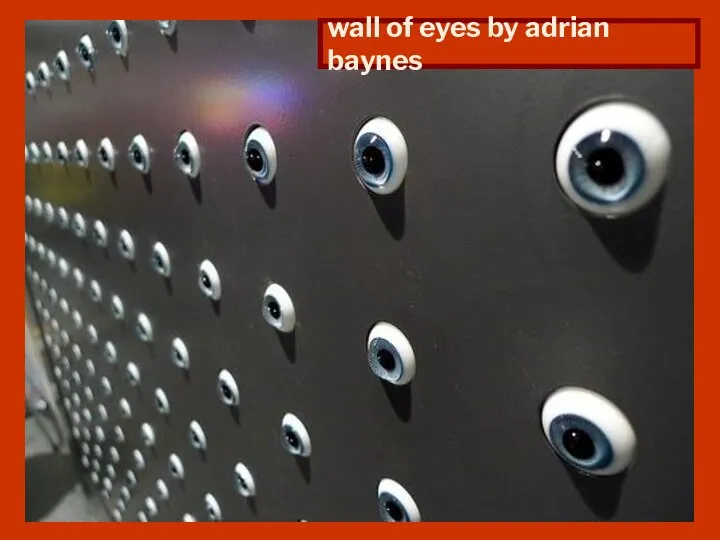 wall of eyes by adrian baynes