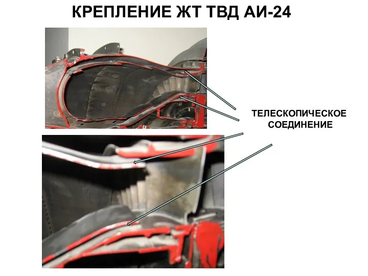 КРЕПЛЕНИЕ ЖТ ТВД АИ-24 ТЕЛЕСКОПИЧЕСКОЕ СОЕДИНЕНИЕ