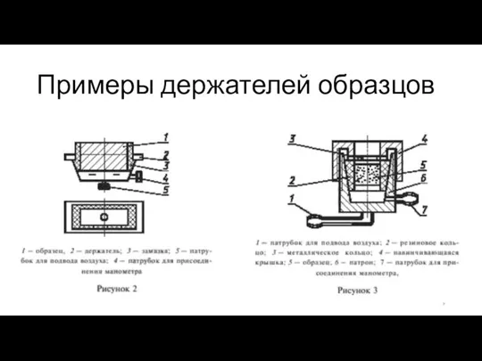 Примеры держателей образцов