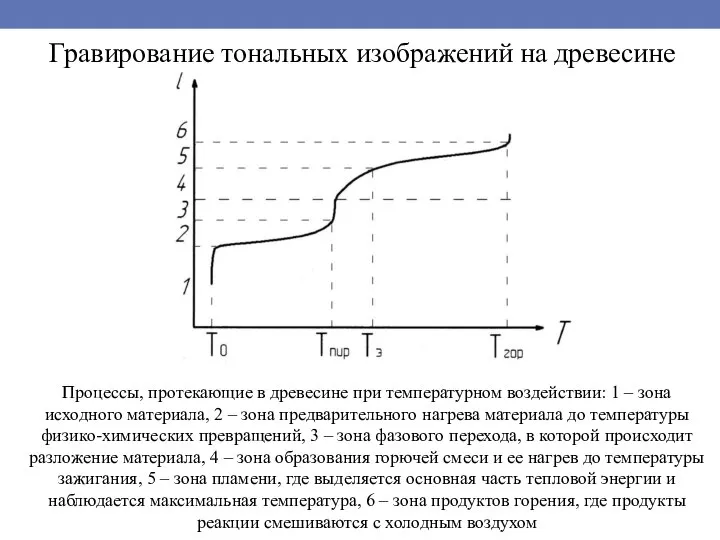 Гравирование тональных изображений на древесине Процессы, протекающие в древесине при температурном