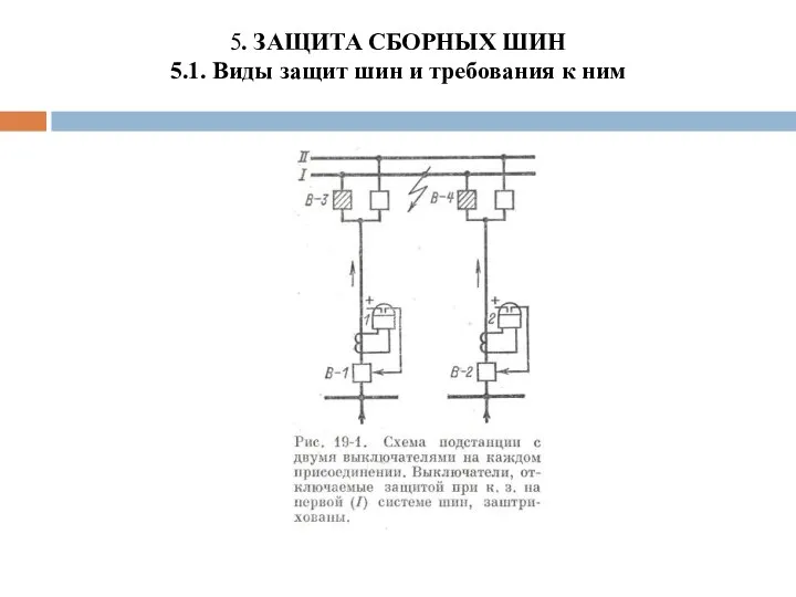 5. ЗАЩИТА СБОРНЫХ ШИН 5.1. Виды защит шин и требования к ним