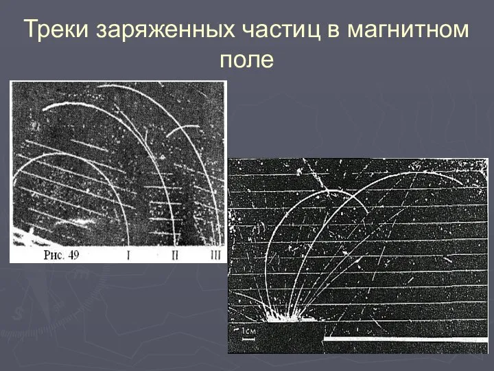 Треки заряженных частиц в магнитном поле