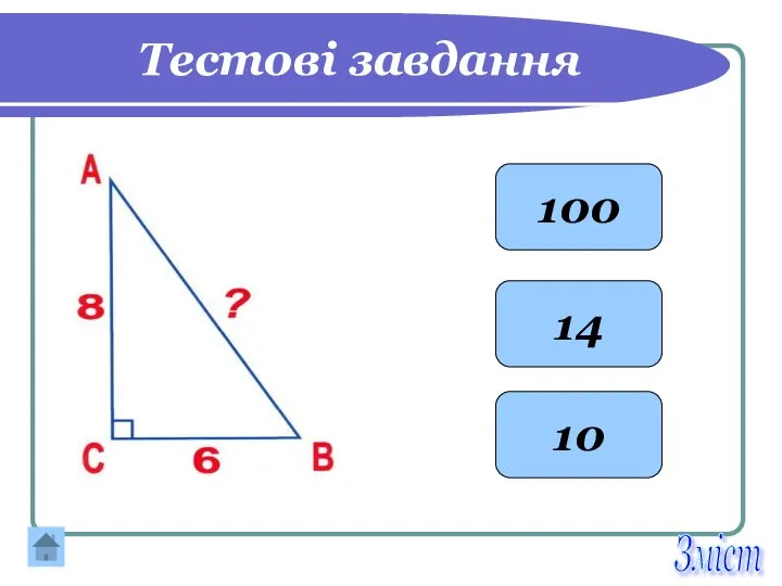 Тестові завдання 100 14 10 Зміст