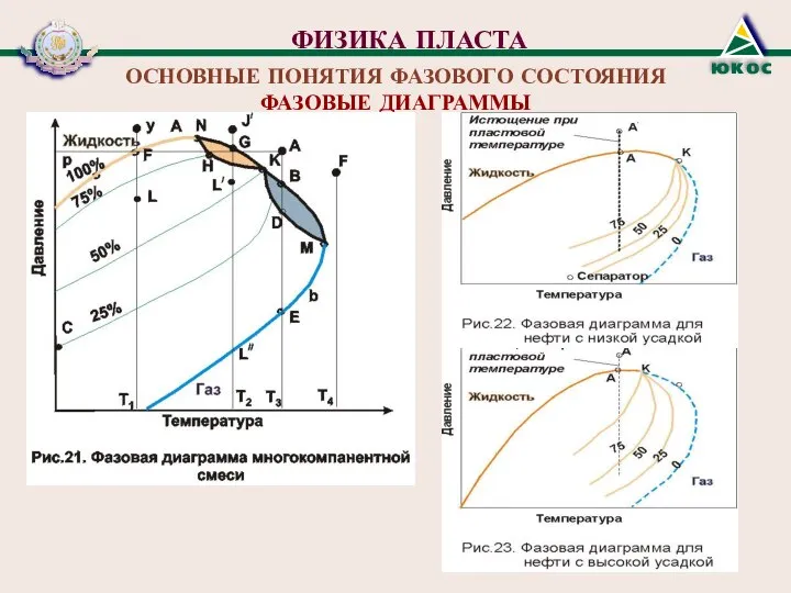 ФИЗИКА ПЛАСТА ОСНОВНЫЕ ПОНЯТИЯ ФАЗОВОГО СОСТОЯНИЯ ФАЗОВЫЕ ДИАГРАММЫ