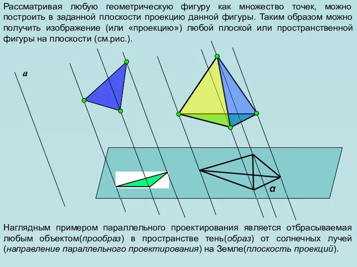 Рассматривая любую геометрическую фигуру как множество точек, можно построить в заданной