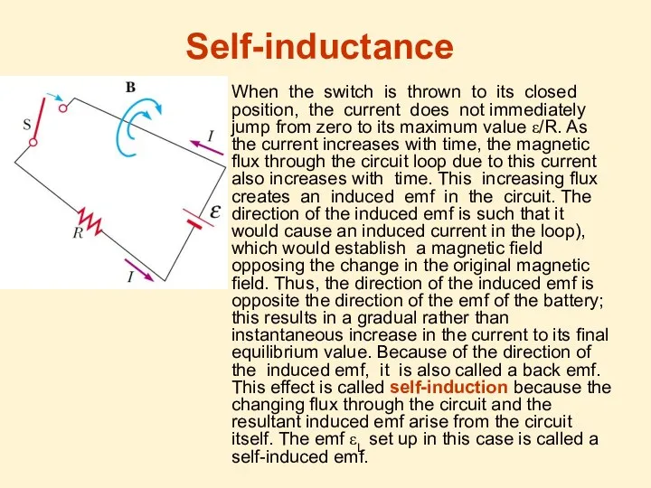 When the switch is thrown to its closed position, the current