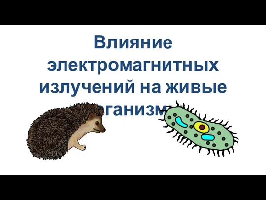 Влияние электромагнитных излучений на живые организмы