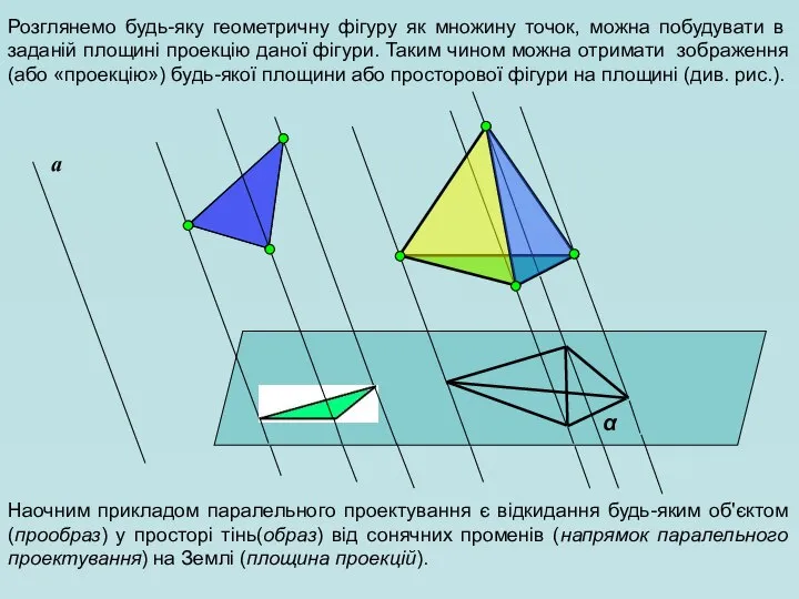 Розглянемо будь-яку геометричну фігуру як множину точок, можна побудувати в заданій