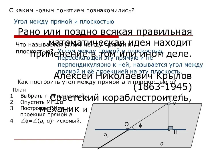 Рано или поздно всякая правильная математическая идея находит применение в том