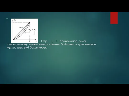 Егер байқалмаса, онда сипаттаманың сызықты емес сипатына байланысты қате немесе жұмыс шектеулі болуы керек.