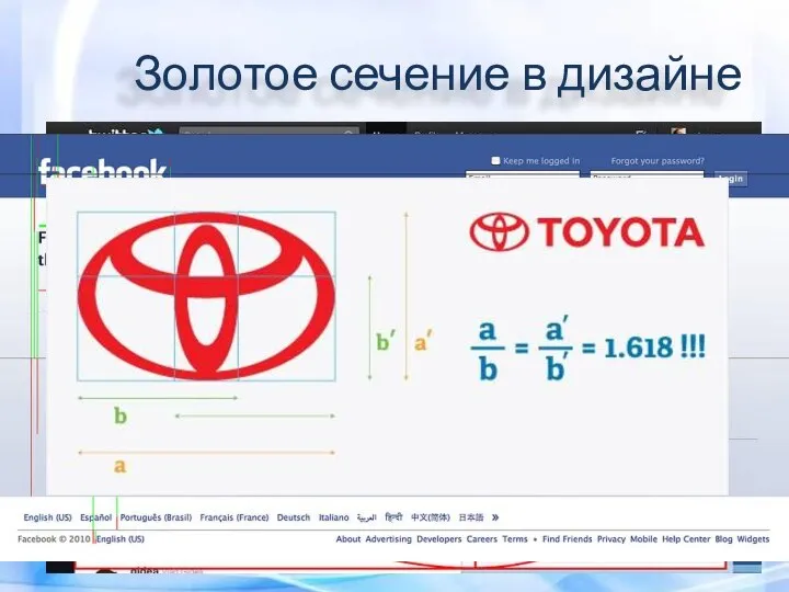 Золотое сечение в дизайне