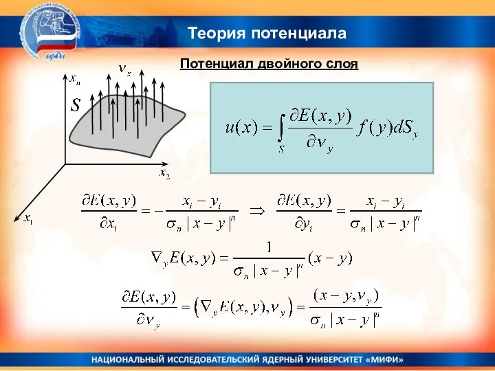 Теория потенциала Потенциал двойного слоя