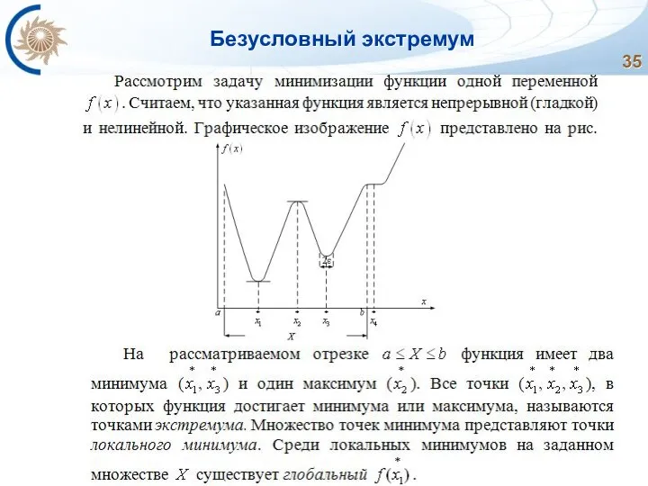 Безусловный экстремум