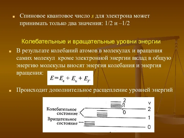 Спиновое квантовое число s для электрона может принимать только два значения: