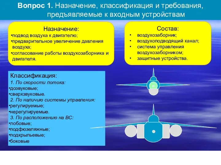 Вопрос 1. Назначение, классификация и требования, предъявляемые к входным устройствам Классификация: