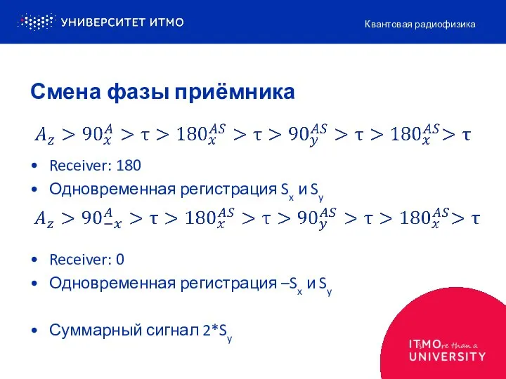 Receiver: 180 Одновременная регистрация Sx и Sy Receiver: 0 Одновременная регистрация