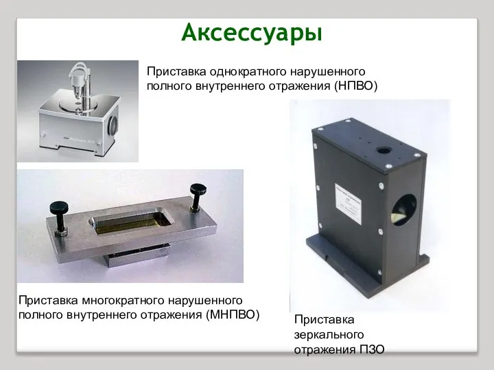 Приставка однократного нарушенного полного внутреннего отражения (НПВО) Приставка многократного нарушенного полного