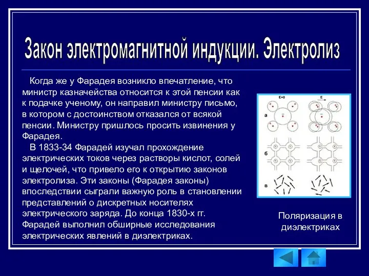 Когда же у Фарадея возникло впечатление, что министр казначейства относится к