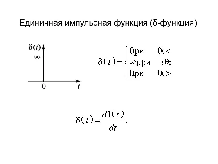 Единичная импульсная функция (δ-функция)