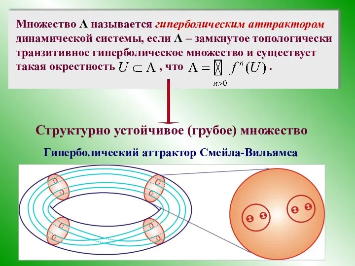 Структурно устойчивое (грубое) множество Гиперболический аттрактор Смейла-Вильямса