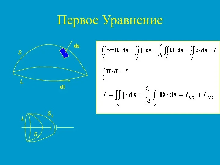 Первое Уравнение S1 S2 L