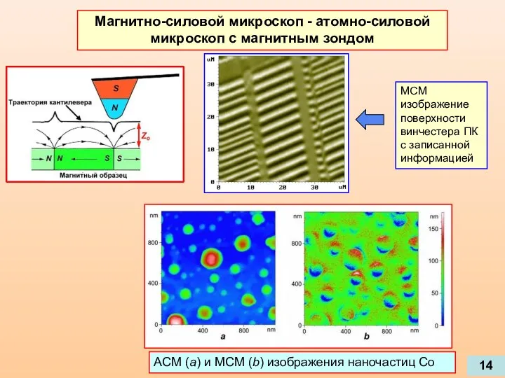 Магнитно-силовой микроскоп - атомно-силовой микроскоп с магнитным зондом 14 МСМ изображение