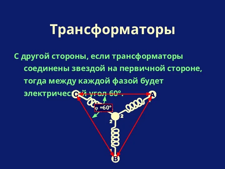 С другой стороны, если трансформаторы соединены звездой на первичной стороне, тогда