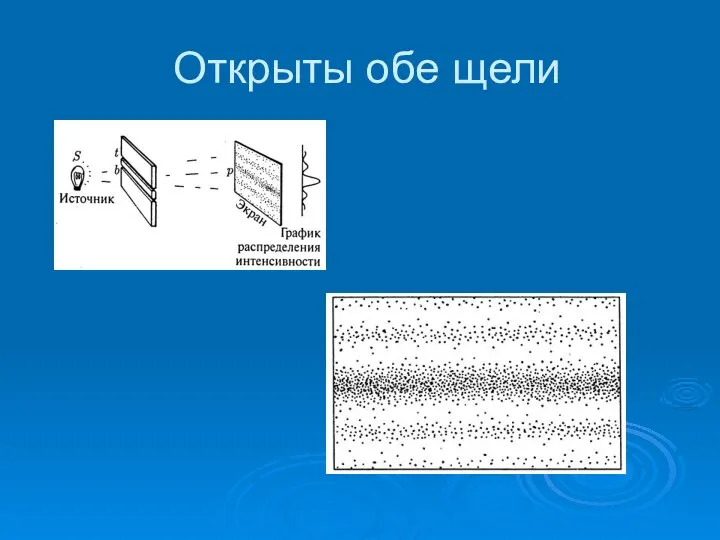 Открыты обе щели