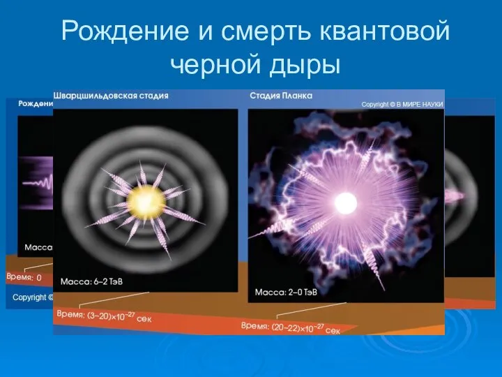 Рождение и смерть квантовой черной дыры