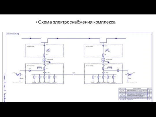 Схема электроснабжения комплекса