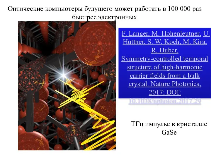 Оптические компьютеры будущего может работать в 100 000 раз быстрее электронных