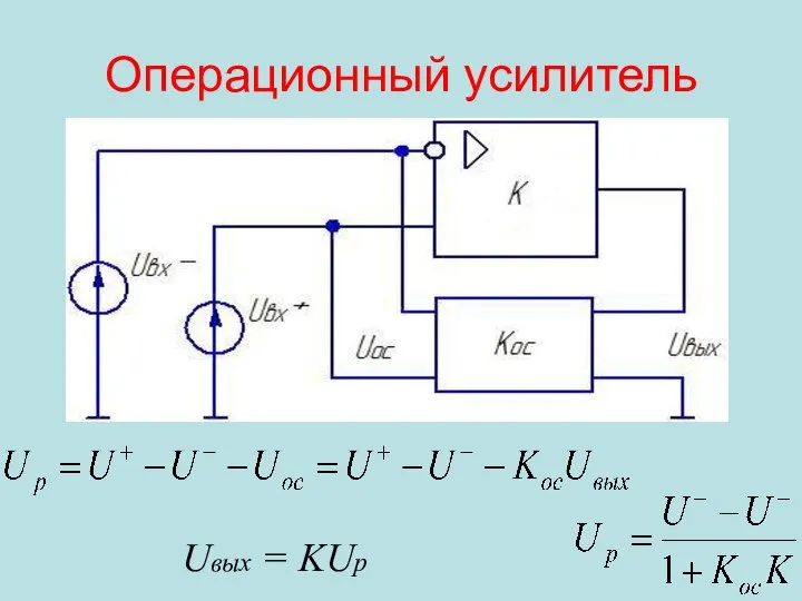 Операционный усилитель Uвых = KUр