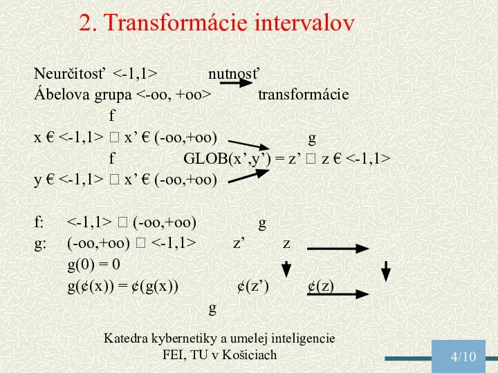 Katedra kybernetiky a umelej inteligencie FEI, TU v Košiciach /10 2.