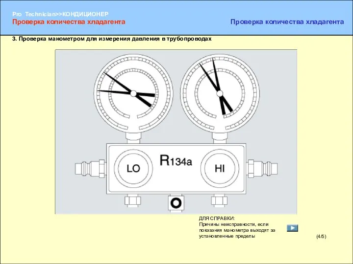 (4/5) 3. Проверка манометром для измерения давления в трубопроводах ДЛЯ СПРАВКИ: