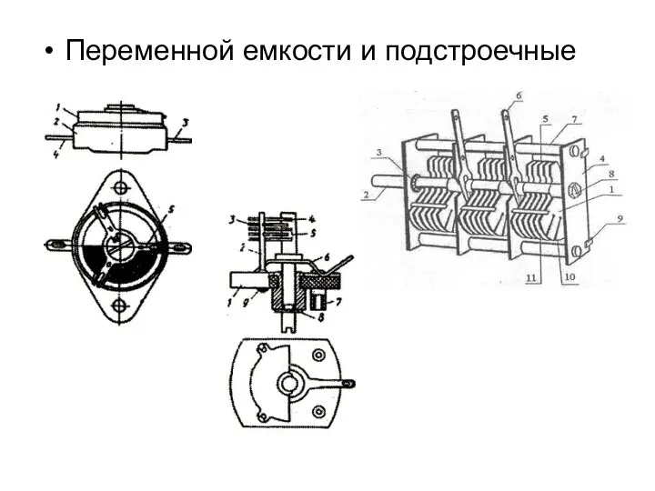 Переменной емкости и подстроечные