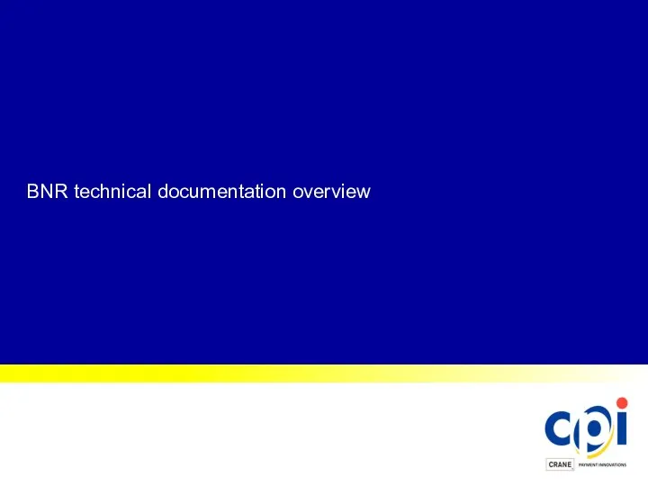 BNR technical documentation overview