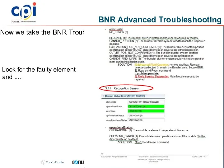 BNR Advanced Troubleshooting Now we take the BNR Troubleshooting Guide Look