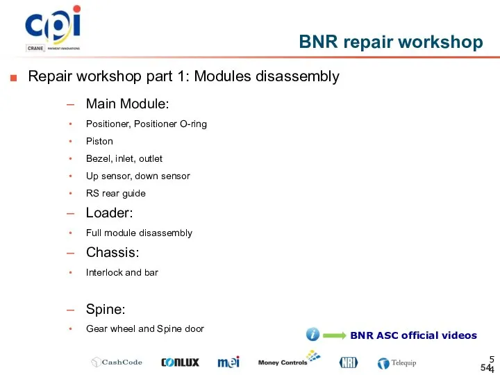 Main Module: Positioner, Positioner O-ring Piston Bezel, inlet, outlet Up sensor,