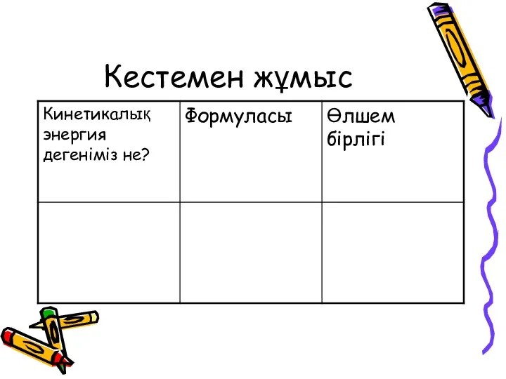 Кестемен жұмыс