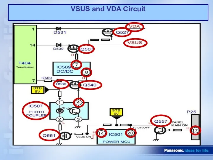 VSUS and VDA Circuit