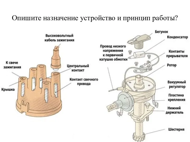 Опишите назначение устройство и принцип работы?