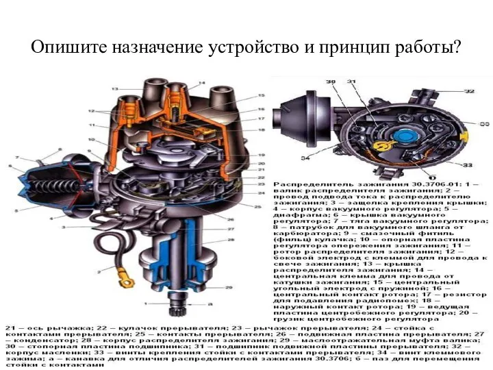 Опишите назначение устройство и принцип работы?