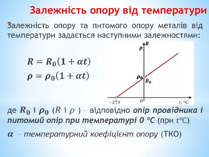 Залежність опору від температури