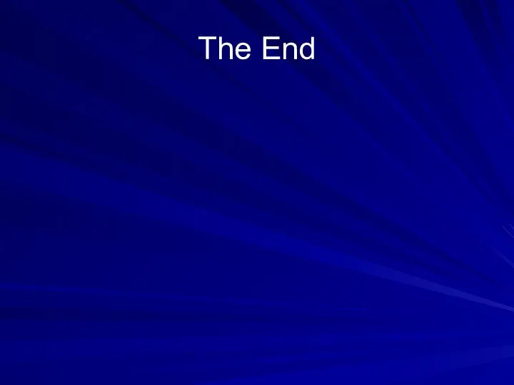 The End